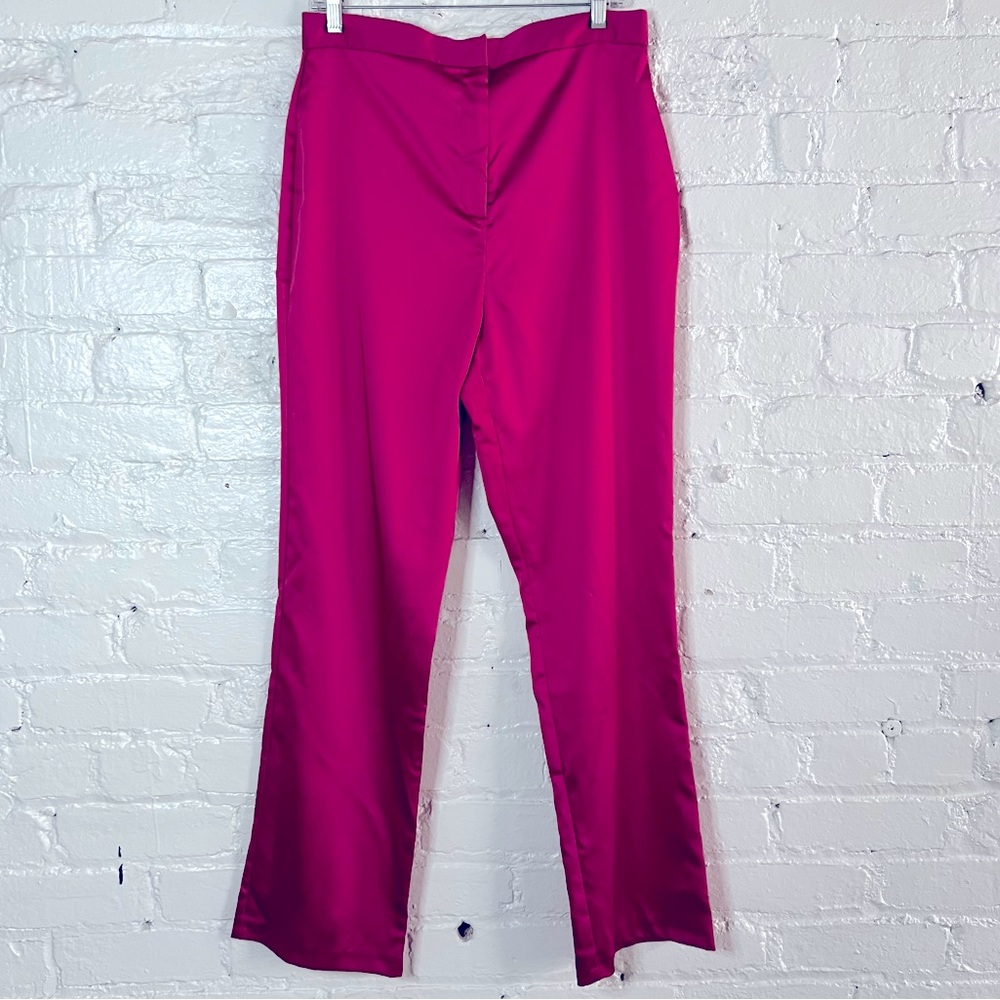 Magenta Satin Tousers